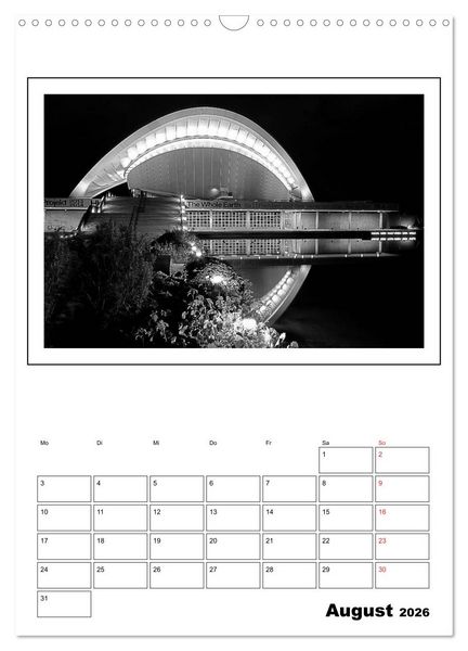 Produktbild: Berlin black & white (Wandkalender 2026 DIN A3 hoch), CALVENDO Monatskalender