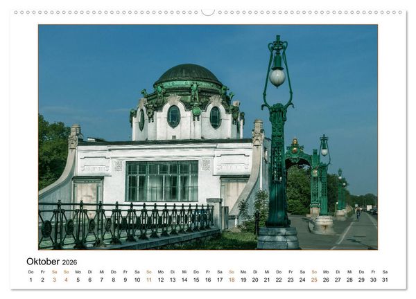 Produktbild: Otto Wagners Wien (Wandkalender 2026 DIN A2 quer), CALVENDO Monatskalender