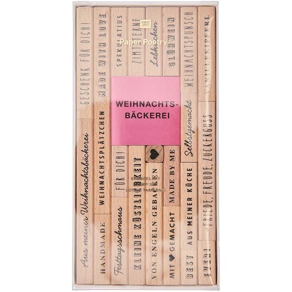Produktbild: Stempelset Weihnachtsb&auml;ckerei 100% 23 Stk