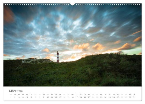 Produktbild: Amrum - Nordseeinsel im Wechsel der Gezeiten (hochwertiger Premium Wandkalender 2026 DIN A2 quer), Kunstdruck in Hochglanz