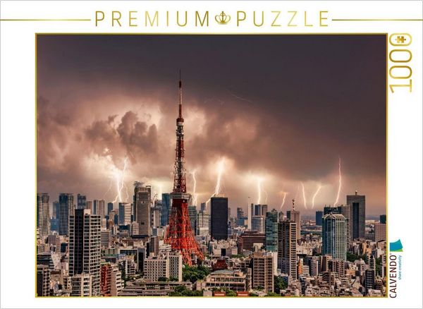 Produktbild: CALVENDO Puzzle Tokio-Panorama | 1000 Teile Lege-Gr&ouml;&szlig;e 64x48cm Foto-Puzzle f&uuml;r gl&uuml;ckliche Stunden