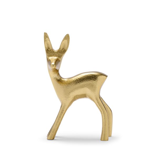 Reh "Goldie" 18,5cm Metall Gold