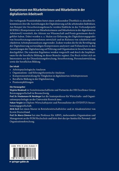 Produktbild: Kompetenzen von Mitarbeiterinnen und Mitarbeitern in der digitalisierten Arbeitswelt