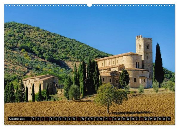Produktbild: Kirchen in Italien (hochwertiger Premium Wandkalender 2026 DIN A2 quer), Kunstdruck in Hochglanz