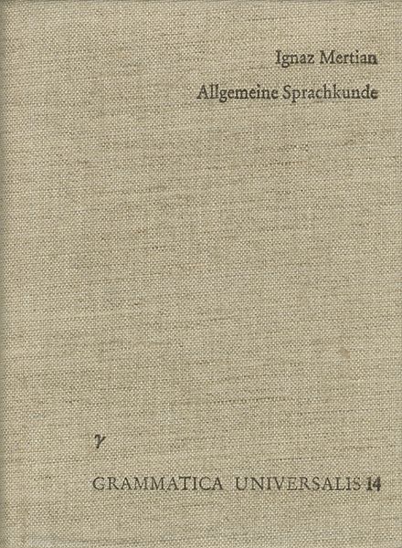 Produktbild: Allgemeine Sprachkunde