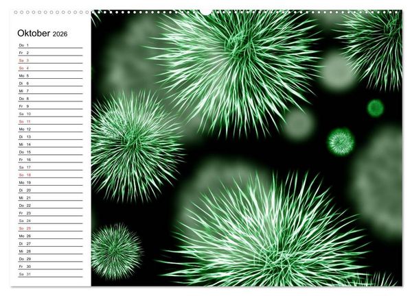 Produktbild: Mikrobiologie. Mikroorganismen, Genetik und Zellen (hochwertiger Premium Wandkalender 2026 DIN A2 quer), Kunstdruck in Hochglanz
