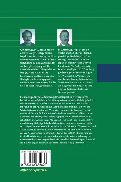 Produktbild: &Ouml;kologische Belastungsgrenzen - Critical Loads & Levels