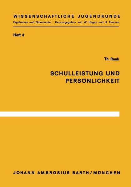 Produktbild: Schulleistung und Pers&ouml;nlichkeit