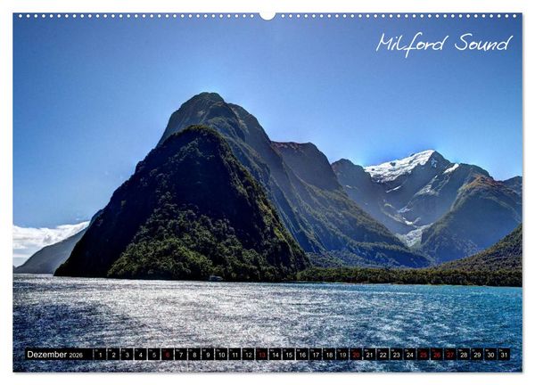 Produktbild: Neuseeland (Wandkalender 2026 DIN A2 quer), CALVENDO Monatskalender