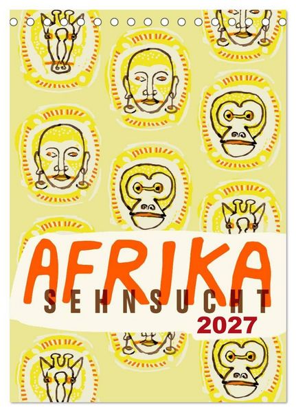 Produktbild: Afrika-Sehnsucht 2027 (Tischkalender 2027 DIN A5 hoch), CALVENDO Monatskalender