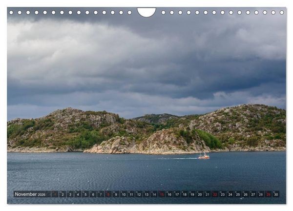 Produktbild: Norwegens S&uuml;den (Wandkalender 2026 DIN A4 quer), CALVENDO Monatskalender