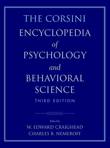 Produktbild: The Corsini Encyclopedia of Psychology and Behavioral Science, 4 Volume Set