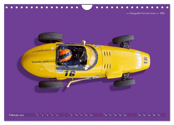 Produktbild: Legenden des Rennsports - Formel Junior 1955-1965 (Wandkalender 2026 DIN A4 quer), CALVENDO Monatskalender