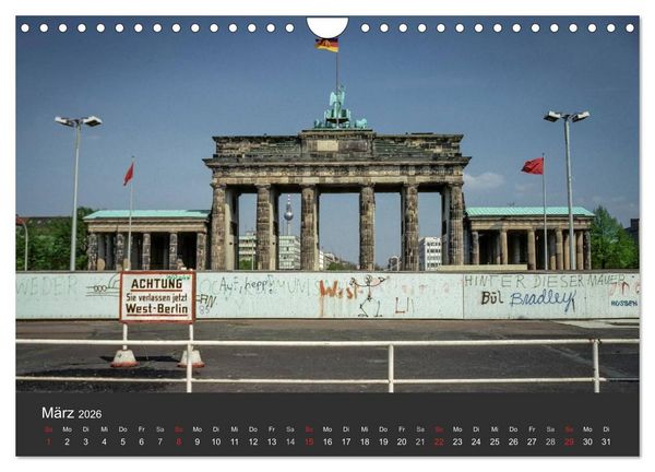 Produktbild: Berlin - der Fall der Mauer (Wandkalender 2026 DIN A4 quer), CALVENDO Monatskalender