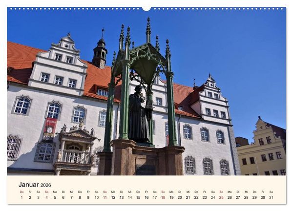 Produktbild: Lutherstadt Wittenberg - Stadt der Reformation (Wandkalender 2026 DIN A2 quer), CALVENDO Monatskalender