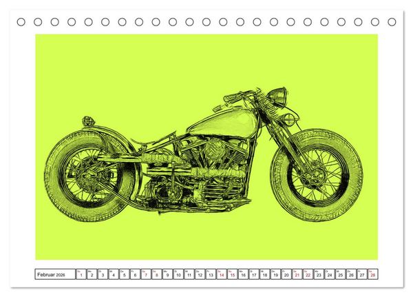 Produktbild: Motor Craft Motorr&auml;der (Tischkalender 2026 DIN A5 quer), CALVENDO Monatskalender