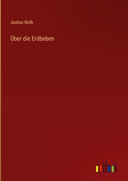 Produktbild: &Uuml;ber die Erdbeben