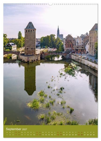 Produktbild: Zeitloses Strasbourg. Kan&auml;le, Fachwerk und els&auml;ssisches Flair (hochwertiger Premium Wandkalender 2027 DIN A2 hoch), Kunstdruck in Hochglanz