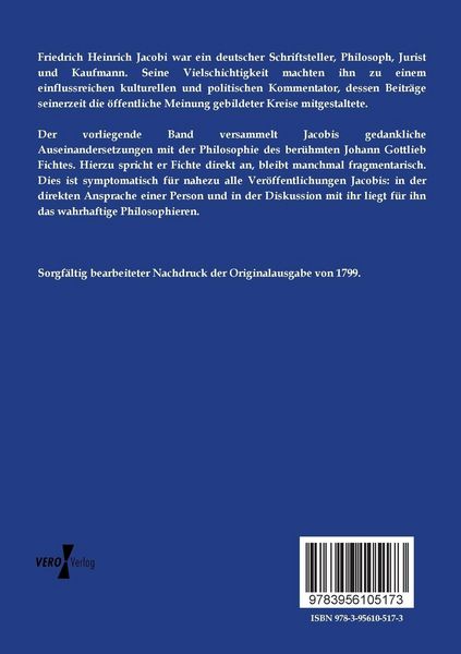 Produktbild: Jacobi an Fichte