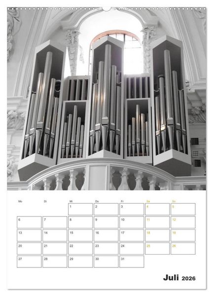 Produktbild: Orgeln zum Verlieben! (Wandkalender 2026 DIN A2 hoch), CALVENDO Monatskalender