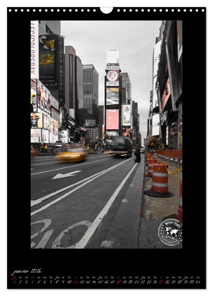 Produktbild: New York &ndash; Portraits incontournables (Calendrier mural 2026 DIN A3 horizontal), CALVENDO calendrier mensuel