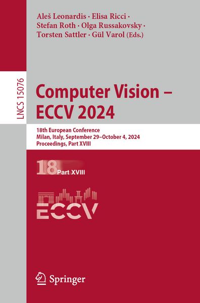 Produktbild: Computer Vision &ndash; ECCV 2024