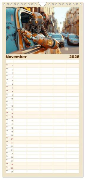 Produktbild: Familienplaner 2026 - In Zukunft &auml;ndert sich nicht viel mit 5 Spalten (Wandkalender, 21 x 45 cm) CALVENDO