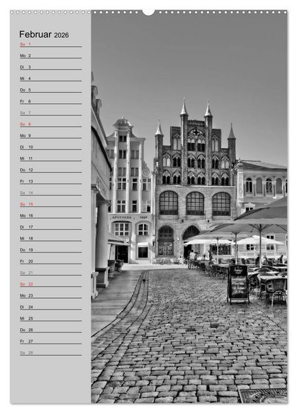 Produktbild: Stralsund. Ein Hauch l&auml;ngst vergangener Zeiten (Wandkalender 2026 DIN A2 hoch), CALVENDO Monatskalender