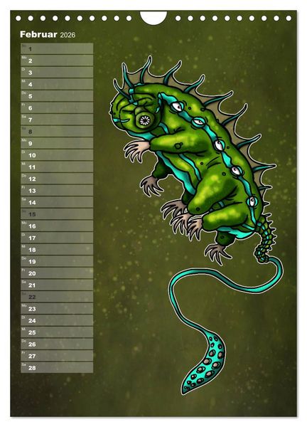 Produktbild: Bestiarium Vladi Krafft (Wandkalender 2026 DIN A4 hoch), CALVENDO Monatskalender