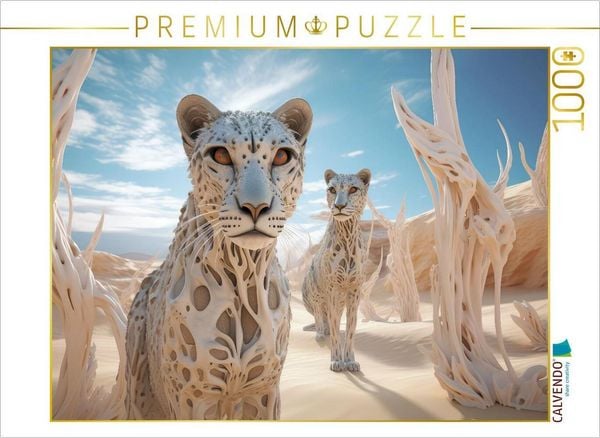 CALVENDO Puzzle Surrealismus trifft auf die Wüste | 1000 Teile Lege-Größe 64x48cm Foto-Puzzle für glückliche Stunden