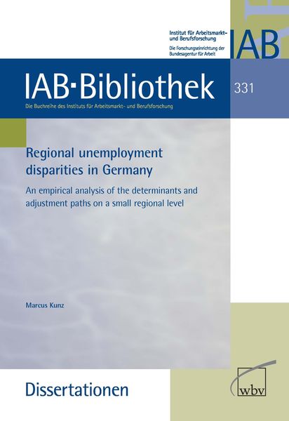 Produktbild: Regional unemployment disparities in Germany