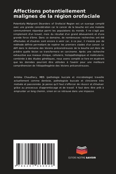 Produktbild: Affections potentiellement malignes de la r&eacute;gion orofaciale
