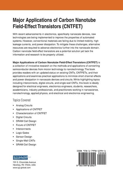 Produktbild: Major Applications of Carbon Nanotube Field-Effect Transistors (CNTFET)