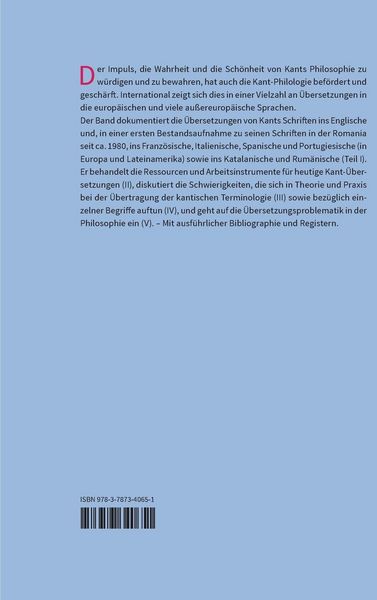 Produktbild: Kants Schriften in &Uuml;bersetzungen