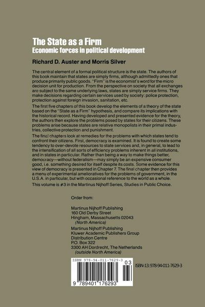Produktbild: The State as a Firm