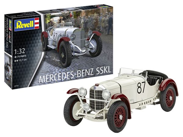 Produktbild: Revell 07737 Mercedes-Benz SSKL Automodell Bausatz 1:32