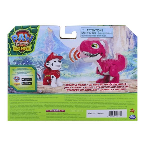 Produktbild: PAW Patrol: Der Dino Film, Roaring Pups, Marshall & Rhubarb Dino-Figur