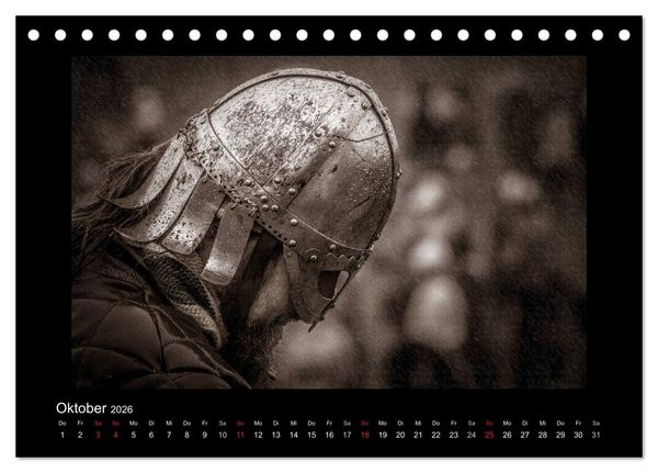 Produktbild: Wikinger und Krieger (Tischkalender 2026 DIN A5 quer), CALVENDO Monatskalender