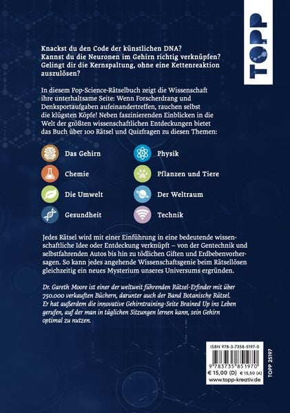 Produktbild: Das Wissenschafts-R&auml;tselbuch &ndash; &Uuml;ber 100 R&auml;tsel aus dem Pop-Science-Labor