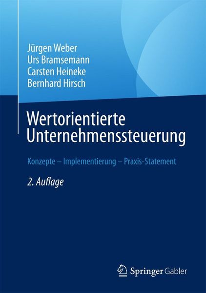 Produktbild: Wertorientierte Unternehmenssteuerung