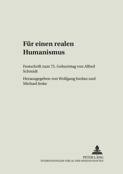 Produktbild: F&uuml;r einen realen Humanismus