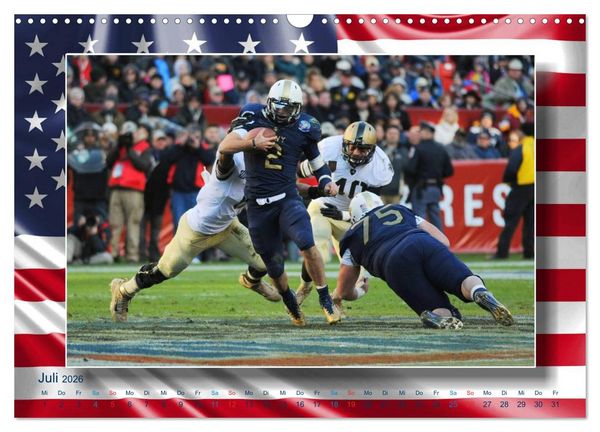 Produktbild: American Football - Kickoff (Wandkalender 2026 DIN A3 quer), CALVENDO Monatskalender
