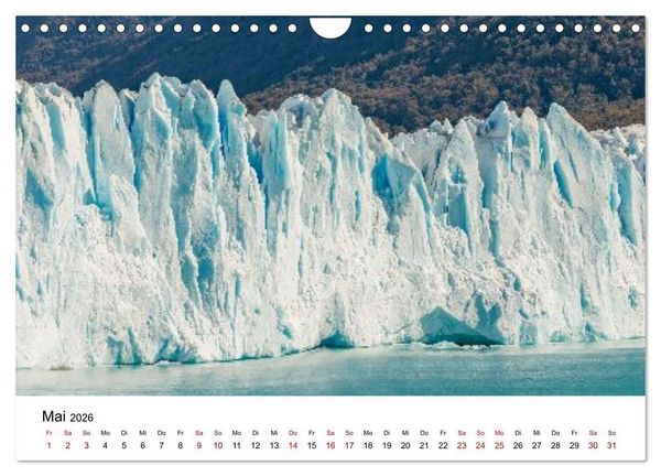 Produktbild: Patagonien, Los Glaciares Nationalpark: Perito Moreno Gletscher (Wandkalender 2026 DIN A4 quer), CALVENDO Monatskalender