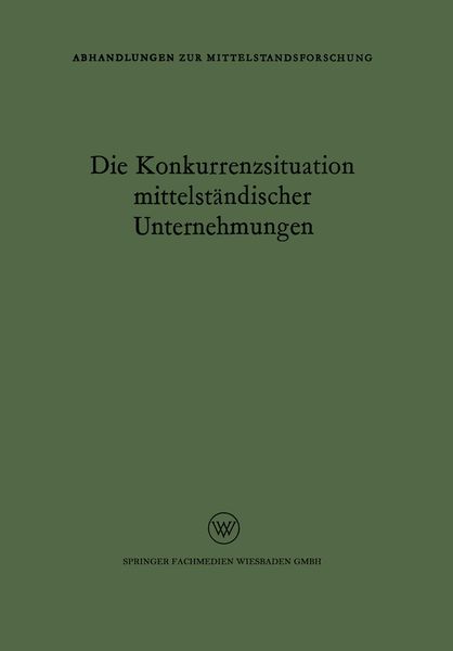 Produktbild: Die Konkurrenzsituation mittelst&auml;ndischer Unternehmungen