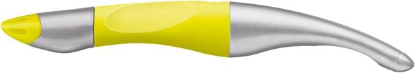 Produktbild: STABILO Tintenroller Rechtsh&auml;nder - EASYoriginal metallic neongelb - Einzelstift - blau (l&ouml;schbar) inkl. Patrone