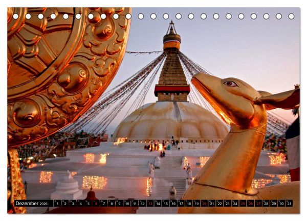 Produktbild: Nepal - Kathmandutal (Tischkalender 2026 DIN A5 quer), CALVENDO Monatskalender