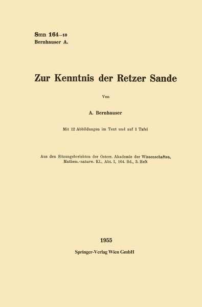 Produktbild: Zur Kenntnis der Retzer Sande