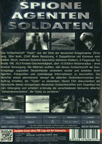 Produktbild: Spione, Agenten, Soldaten - Folge 5: Schlachtschiffe - Kampf und Untergang der Tirpitz
