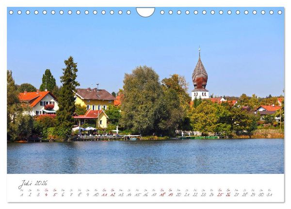 Produktbild: Das F&uuml;nf-Seen-Land Oberbayern (Wandkalender 2026 DIN A4 quer), CALVENDO Monatskalender