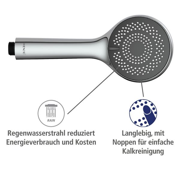 Produktbild: Duschkopf &Oslash; 9,5 cm, Universal-Handbrause